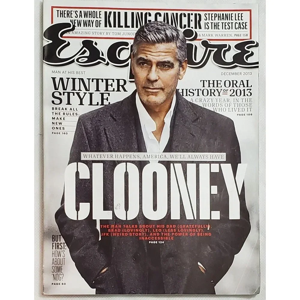 Esquire Magazine December 2013 George‎ Clooney Pharrell